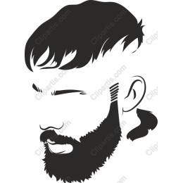 Stylish Male Haircut and Beard