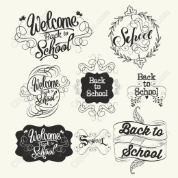 Back to School Typography Collection