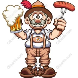 Bavarian Beer and Sausage Character