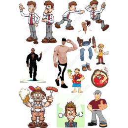 Diverse Character Clipart Bundle in and