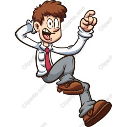 Energetic Cartoon Character