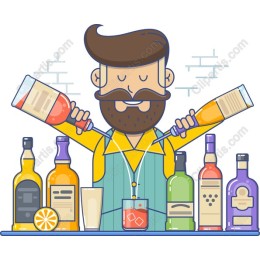 Vibrant Bartender