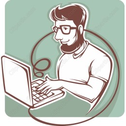 Focused Laptop Work