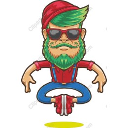 Cool Hipster Dancer