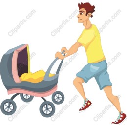 Father with Stroller