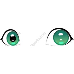Stylized Green Eyes