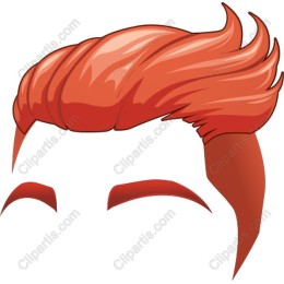Red Stylized Hair