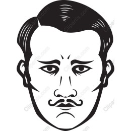 Vintage Gentleman Face