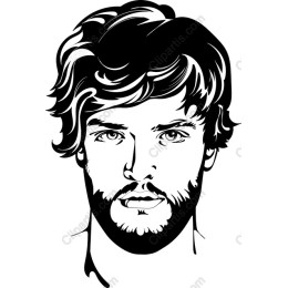 Contemporary Black and White Portrait of a Young Man
