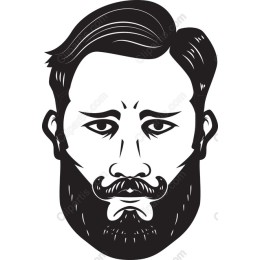 Vintage Gentleman with Moustache