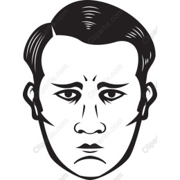 Classic Monochrome Male Face