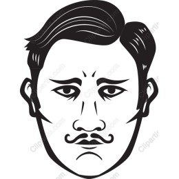Vintage Gentleman with Mustache