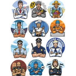 Diverse Professional Characters Clipart Set