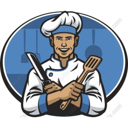 Professional Chef - Clipart
