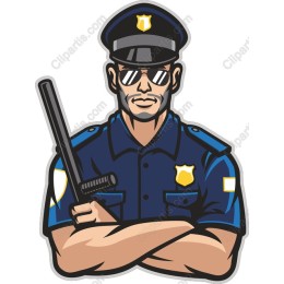 Confident Police Officer