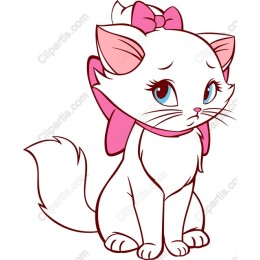 Adorable White Kitten with Pink Bow
