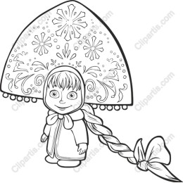 Charming Character with Floral Hat