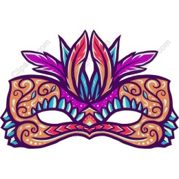 Feathered Carnival Mask