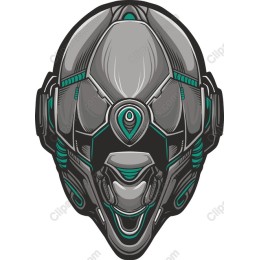 Futuristic Robotic Head