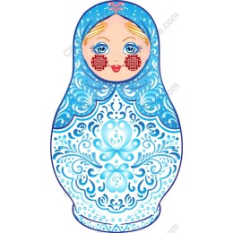 Blue Matryoshka Doll