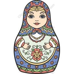 Vibrant Matryoshka Doll