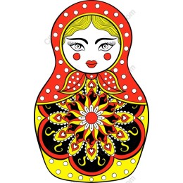 Vibrant Russian Matryoshka