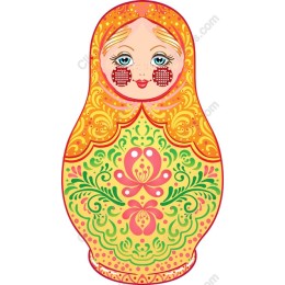 Vibrant Russian Matryoshka Doll