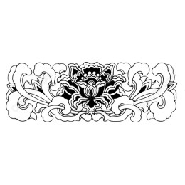 Elegant Floral - Black and White /
