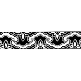 Elegant Black and White Floral Pattern