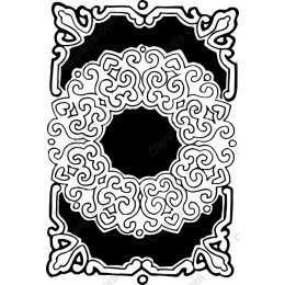 Black and White Ornamental Frame