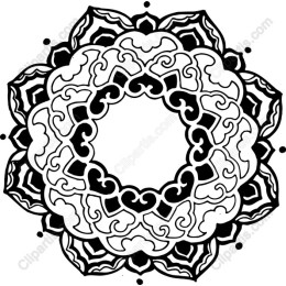 Intricate Black and White Mandala