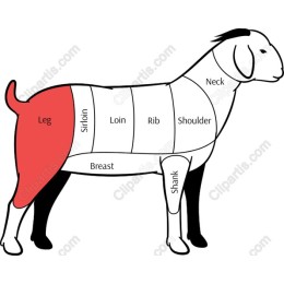 Meat Cuts Diagram - Goat Cuts