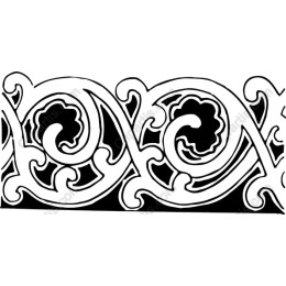 Elegant Decorative Floral Border