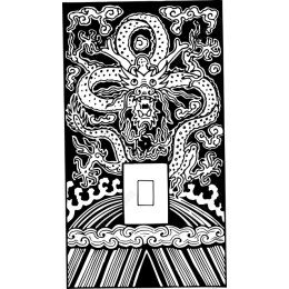 Mystical Dragon - Black and White