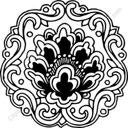 Elegant Floral Ornament