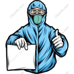 Health Professional in Protective Suit