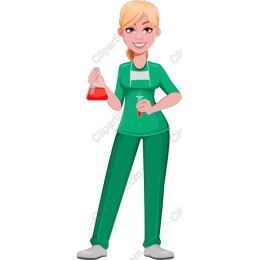 Cheerful Laboratory Technician