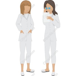 Professional Women in Medical Attire