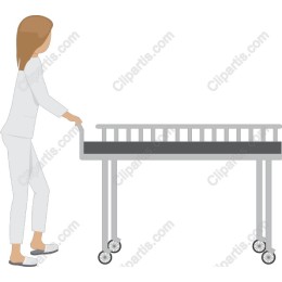 Caregiver Pushing Bassinet