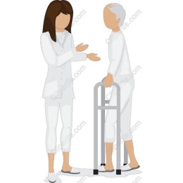 Caring Nurse and Senior Patient
