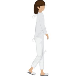 Chic Walking Woman