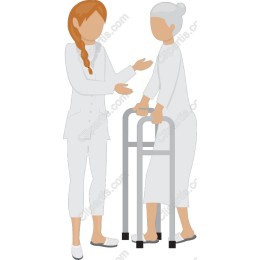 Heartwarming Caregiver and Elderly Interaction