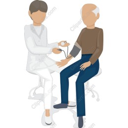 Compassionate Healthcare: Doctor & Patient Blood Pressure