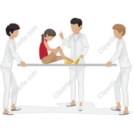 Emergency Rescue - Medics with Child on Stretcher