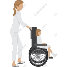 Heartfelt Caregiver and Child in Wheelchair