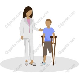Caring Doctor and Child