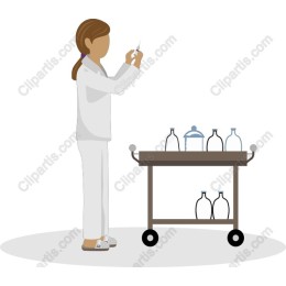 Medical Professional with Cart
