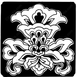 Elegant Floral - Black and White
