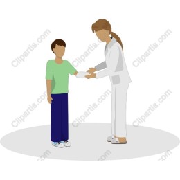 Caring Nurse and Child