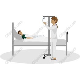 Nurse Attending to Patient /